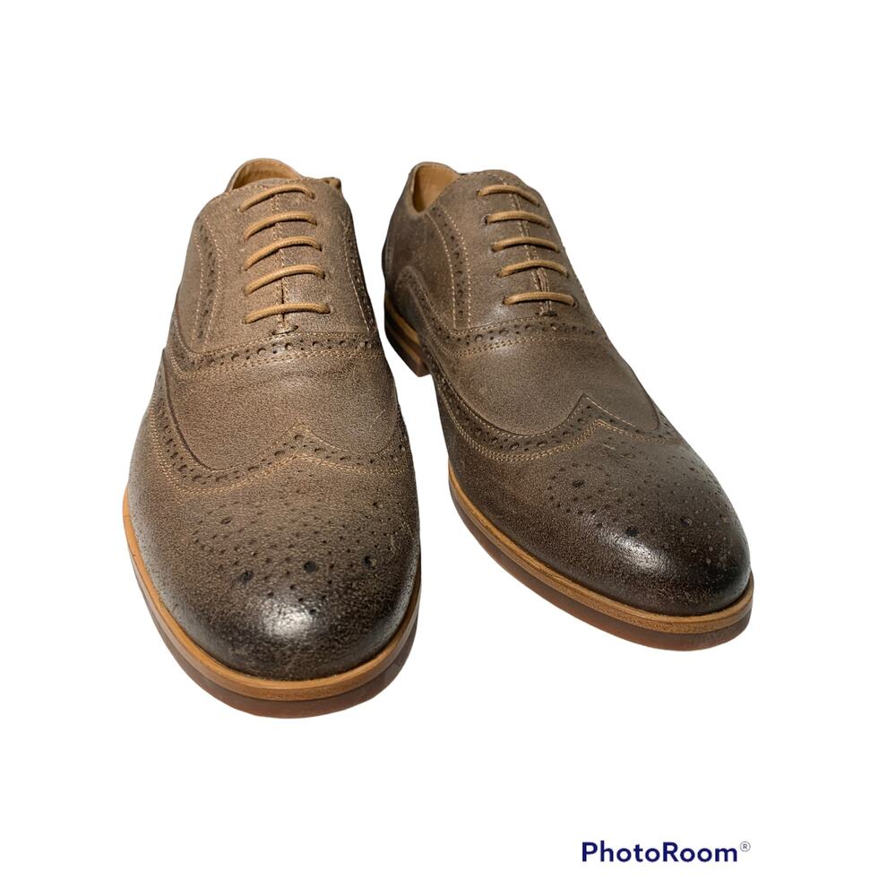 New Warfield & Grand Leather Oxford "Jacob" Brown Dress Shoes SIZE 10.5